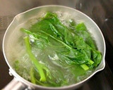 簡単美味♡つるむらさきのやみつきナムル作り方1写真