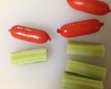 お弁当の1品に！3色ピック☆作り方1写真