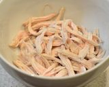 ✽蒸し鶏のサラダ✽ニラキムチ和え作り方6写真