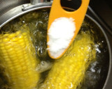 ビールのおつまみ⌒☆とうもろこしの塩茹で作り方4写真