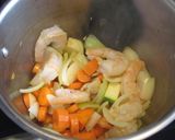 豆腐と海老のトマトスープ作り方3写真