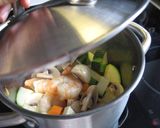 豆腐と海老のトマトスープ作り方4写真