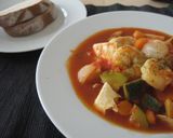 豆腐と海老のトマトスープ作り方7写真