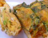 お弁当に！小松菜入り厚焼き卵作り方4写真