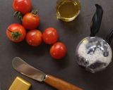 プチトマトのオープントースト作り方1写真