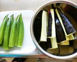 レンジで簡単☆茄子とオクラの肉巻き作り方2写真