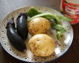 犬ごはん☆夏野菜トマトカレーとナン作り方1写真