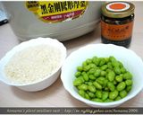 黑菇醬毛豆蒸飯.柯媽媽の植物燕窩作り方1写真