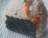 おにぎり:しそと焼き鮭作り方4写真