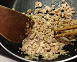 シュガーカットで胸肉叩きそぼろ・南瓜煮物作り方5写真