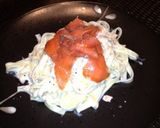 サーモンのクリームチーズソースパスタ作り方7写真