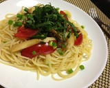 柚子胡椒香るエリンギとトマトの冷製パスタ作り方7写真