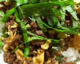 簡単、めちゃウマそぼろご飯with大葉作り方5写真