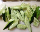 きゅうりと鶏もも肉の和え物作り方2写真