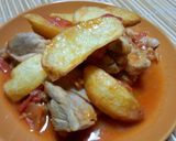 チキンとポテトのトマト煮作り方6写真