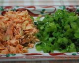 レンジで簡単♪　野沢菜（青菜）で菜飯作り方1写真