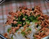 レンジで簡単♪　野沢菜（青菜）で菜飯作り方2写真