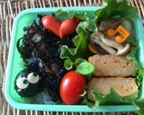 簡単キャラ弁☆まっ黒くろすけ作り方8写真