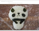 簡単キャラ弁＊頭でっかちパンダおにぎり作り方3写真