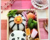 簡単キャラ弁＊頭でっかちパンダおにぎり作り方4写真