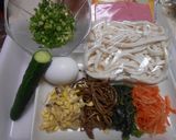冷凍うどんでナムル入り冷しぶっかけうどん作り方1写真