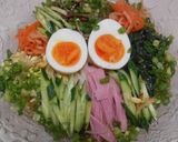 冷凍うどんでナムル入り冷しぶっかけうどん作り方9写真