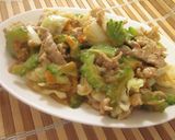 ゴーヤ入り野菜と豚肉の味噌炒め作り方8写真
