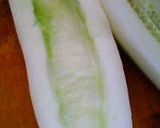 島の夏☆赤ウリの浅漬け☆わさび風味作り方1写真