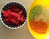 チリパウダーで食べやすく☆なっトマパスタ作り方1写真