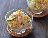 胡麻たっぷり！ツーンとおいしい春雨サラダ作り方4写真
