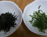しそ大量消費☆たらこバターのしそパスタ作り方1写真