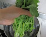 ポン酢で簡単！菊菜のおひたし作り方1写真