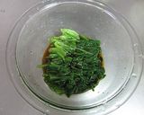 ポン酢で簡単！菊菜のおひたし作り方5写真