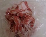 豚バラ肉と長ネギの塩麹炒め作り方1写真