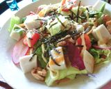たっぷり野菜とごま豆腐のサラダ作り方6写真
