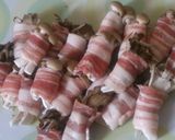 舞茸としめじの豚肉巻き作り方4写真