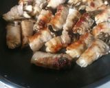 舞茸としめじの豚肉巻き作り方5写真