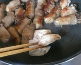 舞茸としめじの豚肉巻き作り方6写真