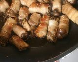 舞茸としめじの豚肉巻き作り方7写真