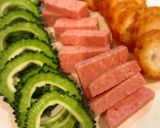 ゴーヤとランチョンミートのチャンプル。作り方1写真