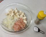 ヘルシー☆麻婆で豆腐バーグ☆ふわふわ♡作り方2写真