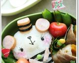 簡単キャラ弁＊頭でっかちパンダおにぎり作り方5写真