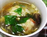 ふわっふわの海老団子★タイ風スープ作り方6写真
