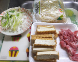 もやしと厚揚げと豚肉の炒め物作り方1写真