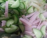 簡単★給食レシピ♪きゅうりとハムのサラダ作り方3写真