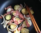 ナスベーコンパスタ作り方3写真