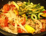 カフェ風☆ガーリック風味のスパイシー丼作り方5写真