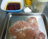 鶏もも肉のフルーティーソース作り方1写真
