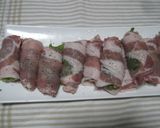 にんにくの芽の甘辛肉巻き作り方2写真