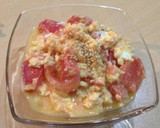 簡単♪トマトの中華風卵とじ作り方4写真
